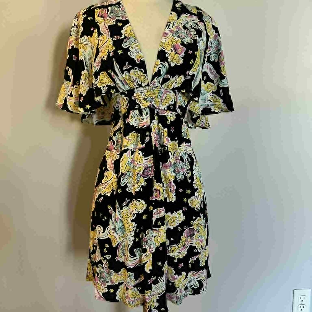 Trashy Diva Black Floral Mini Dress